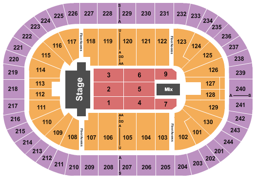 MVP Arena Trans-Siberian Orchestra Seating Chart